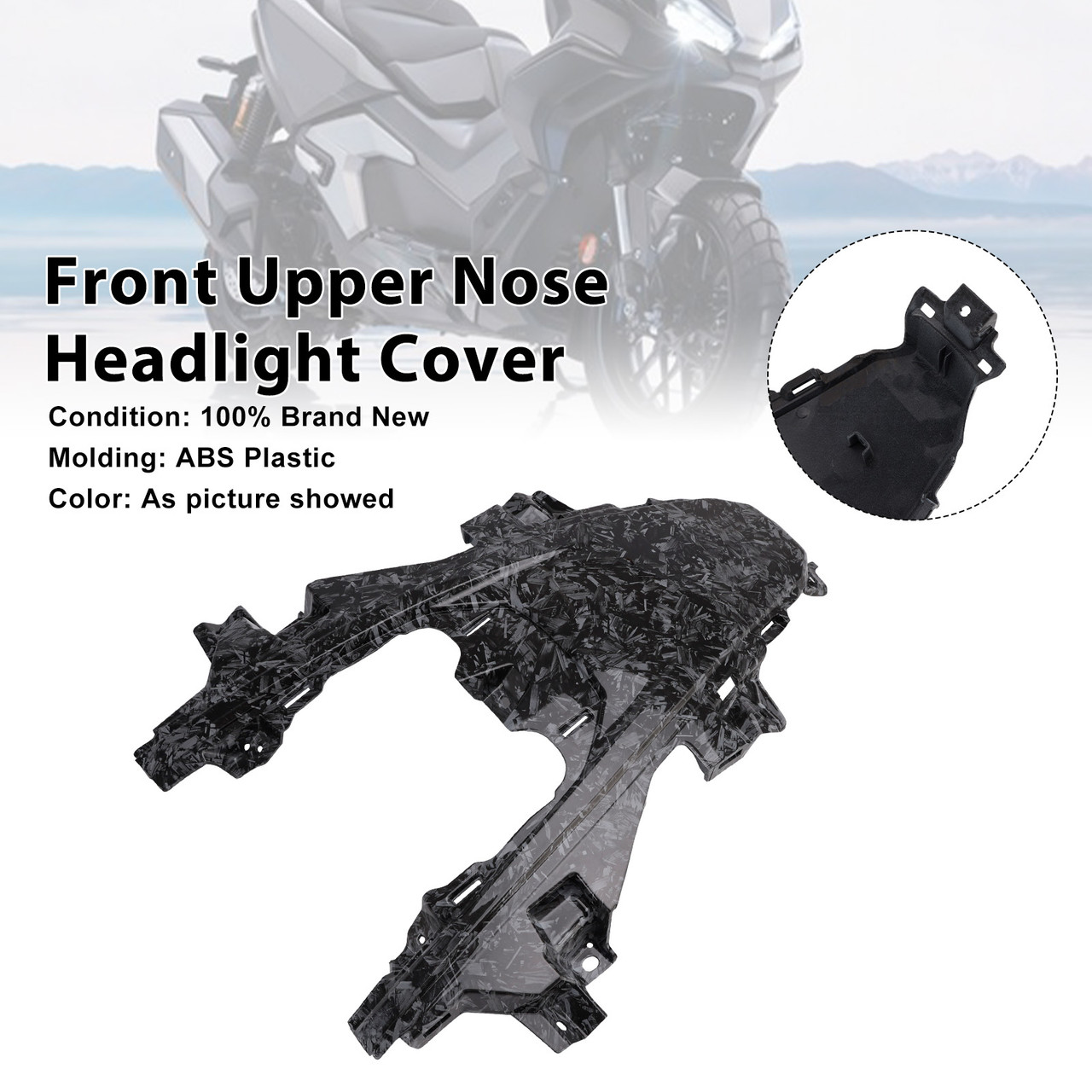 2022-2025 Honda ADV350 Front Upper Nose Headlight Cover Forge Generic