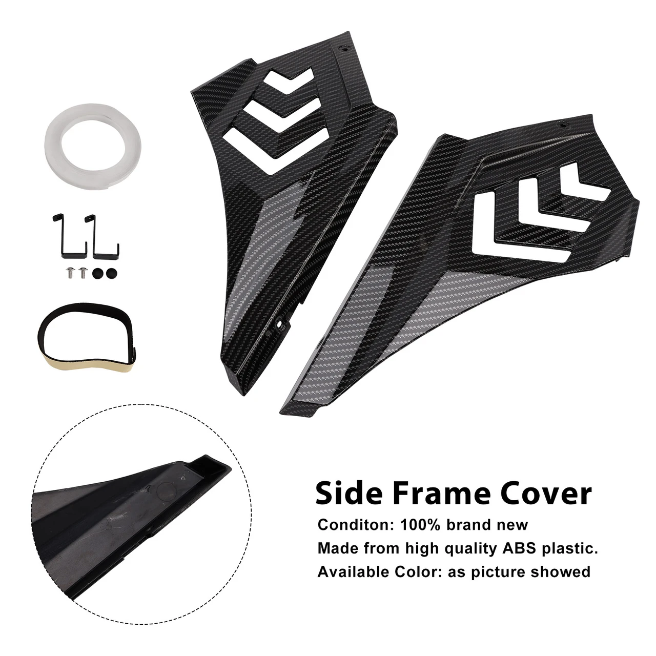 2024-2026 Honda CBR650R Side Frame Cover Carbon Generic