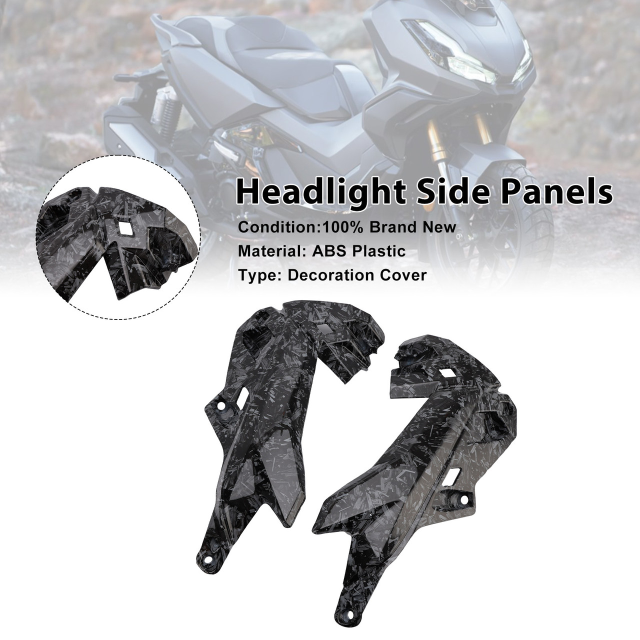 2022-2025 Honda ADV 350 Headlight Side Panels Forge Generic