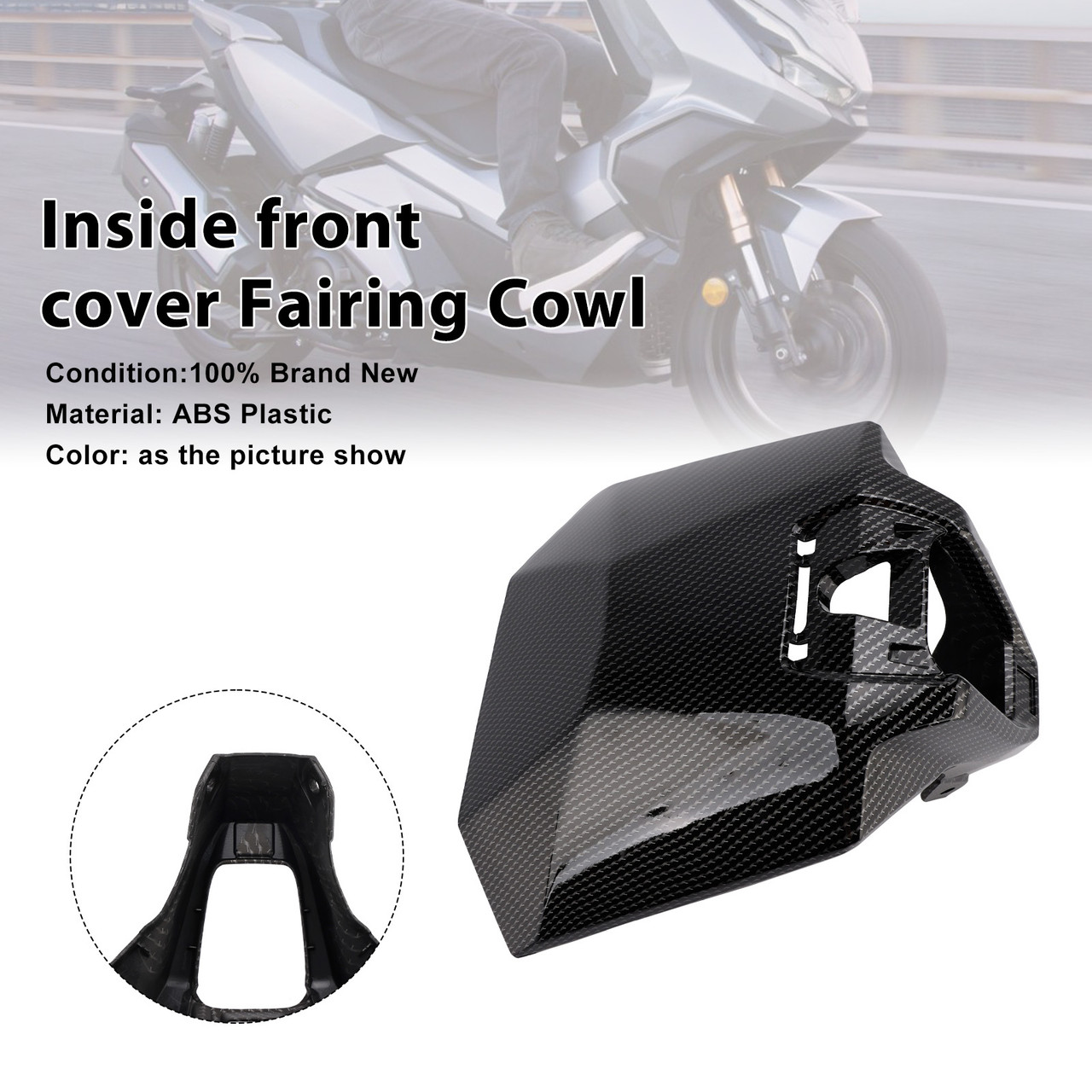 2022-2025 Honda ADV 350 Inside front cover Fairing Cowl Carbon Generic