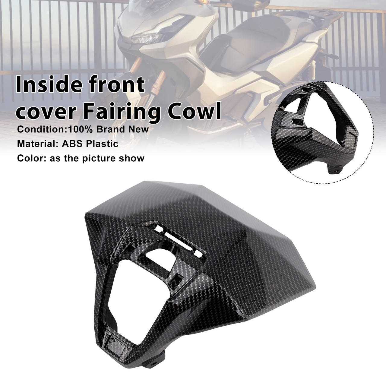 2022-2025 Honda ADV 350 Inside front cover Fairing Cowl Carbon Generic