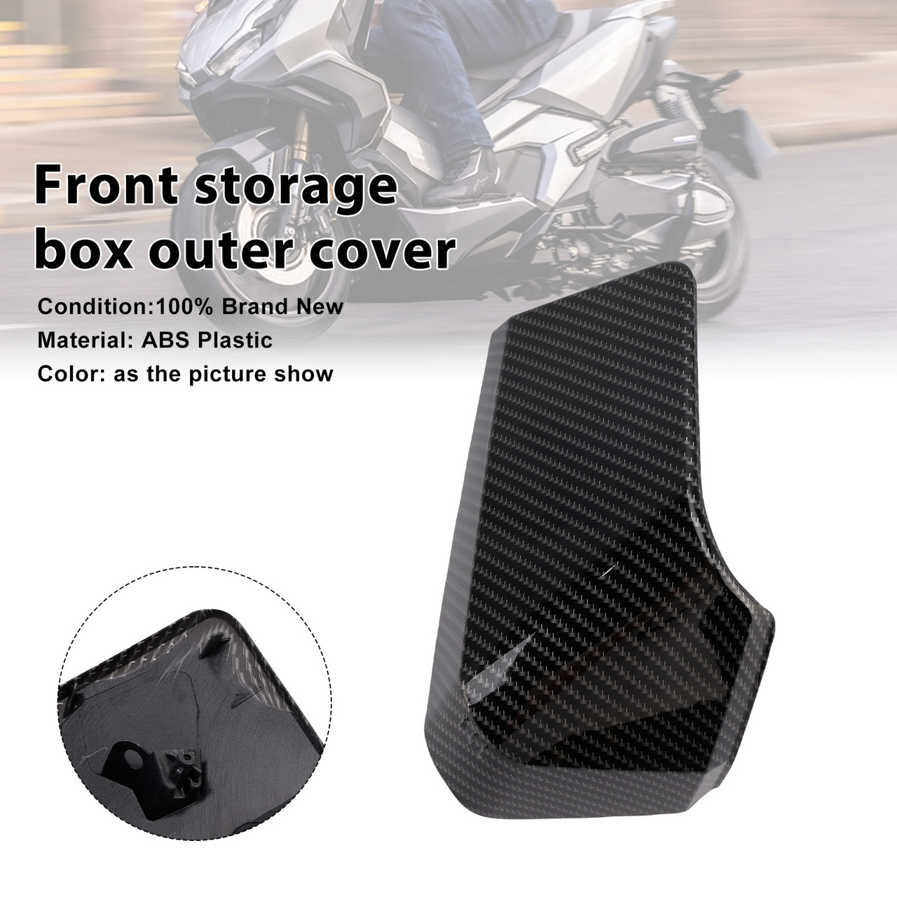 2022-2025 Honda ADV 350 Front storage box outer cover Carbon Generic