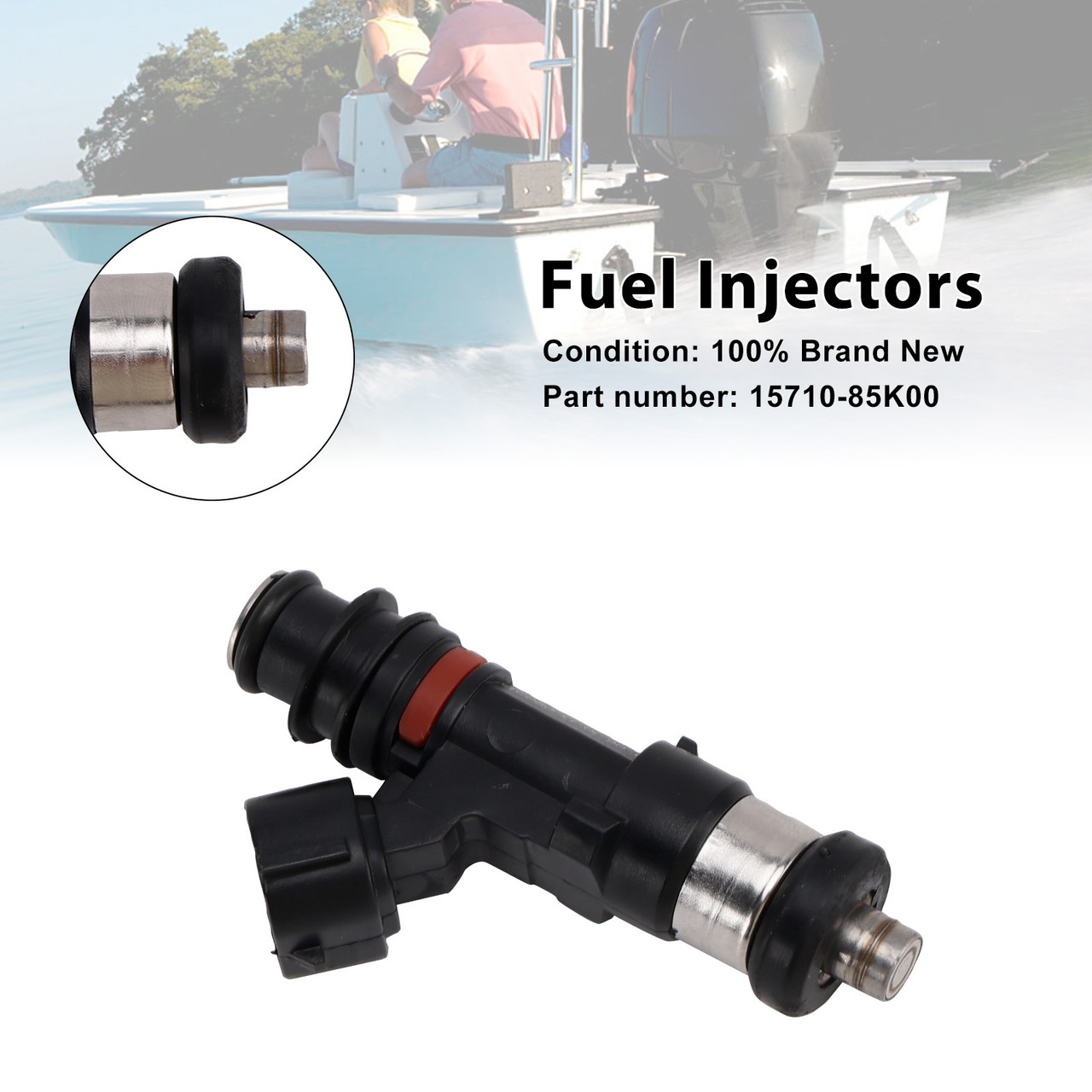 2010-2024 Suzuki Outboard 40HP 50HP 60HP Fuel Injectors 15710-85K00 Generic