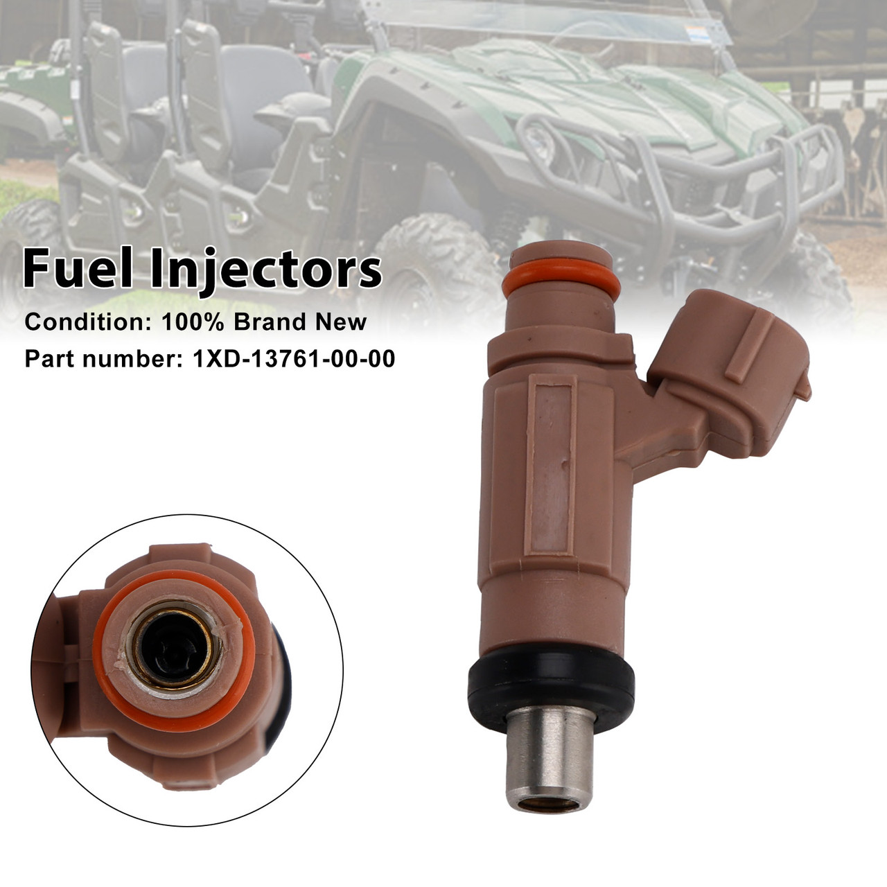 2014-2023 Yamaha VIKING GRIZZLY KODIAK WOLVERINE 700 Fuel Injectors 1XD-13761-00-00 Generic