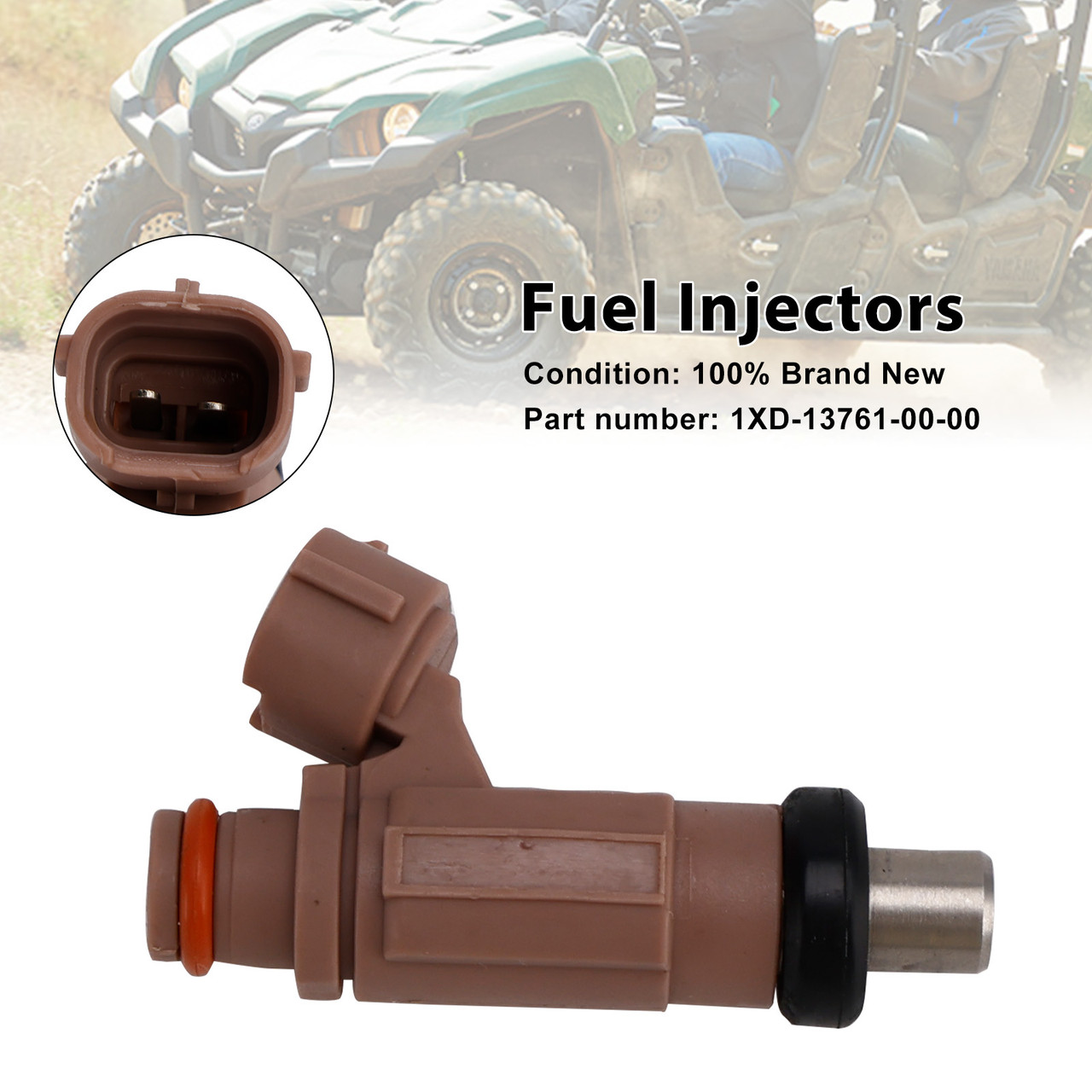 2014-2023 Yamaha VIKING GRIZZLY KODIAK WOLVERINE 700 Fuel Injectors 1XD-13761-00-00 Generic