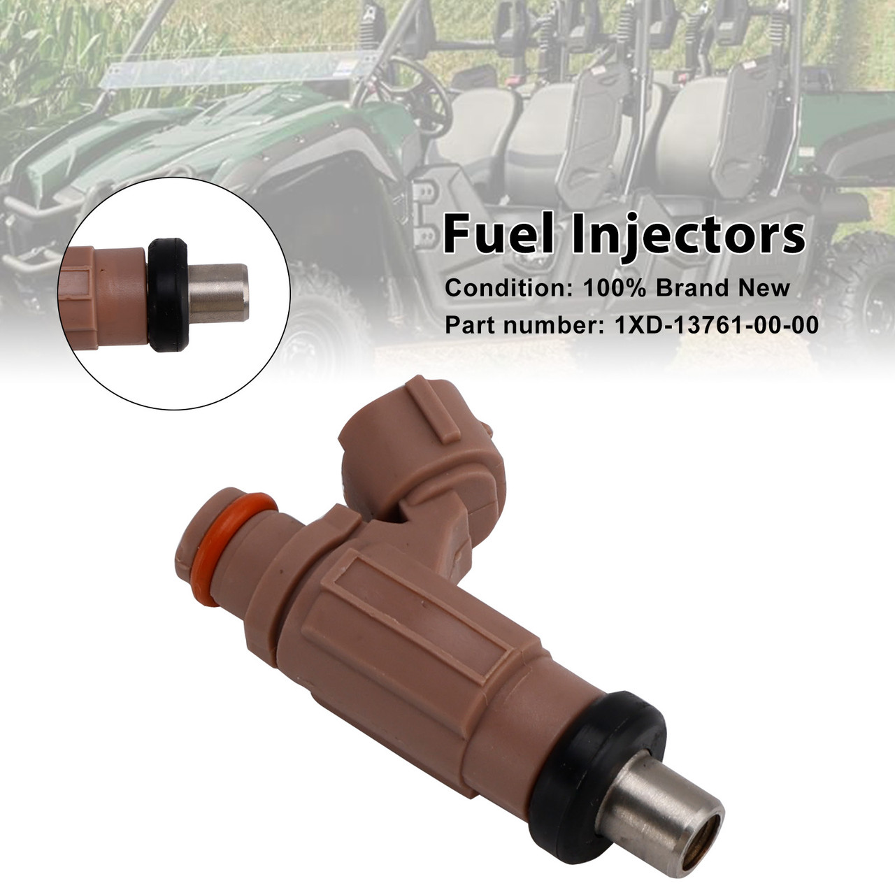 2014-2023 Yamaha VIKING GRIZZLY KODIAK WOLVERINE 700 Fuel Injectors 1XD-13761-00-00 Generic