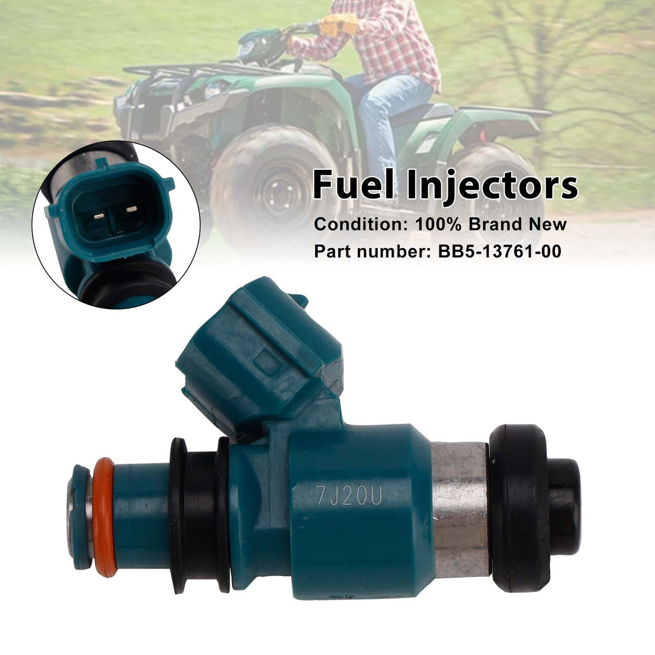 2018-2022 Yamaha ATV KODIAK 450 Fuel Injectors BB5-13761-00 Generic