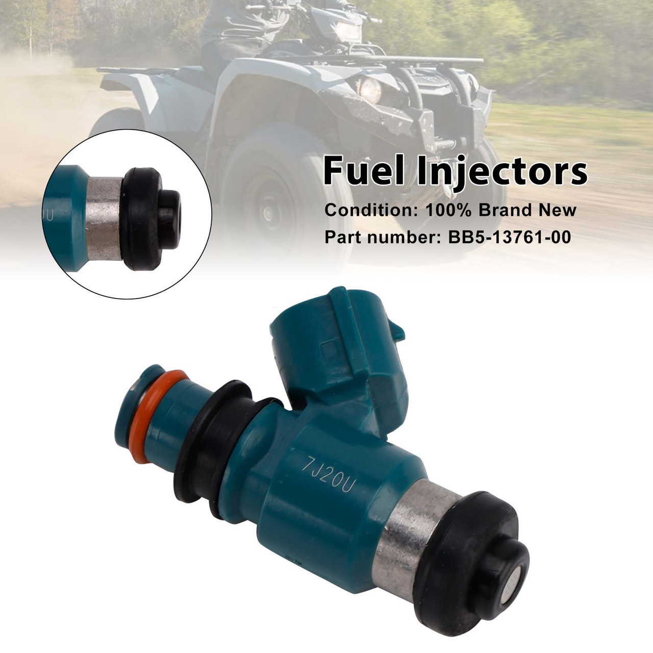 2018-2022 Yamaha ATV KODIAK 450 Fuel Injectors BB5-13761-00 Generic