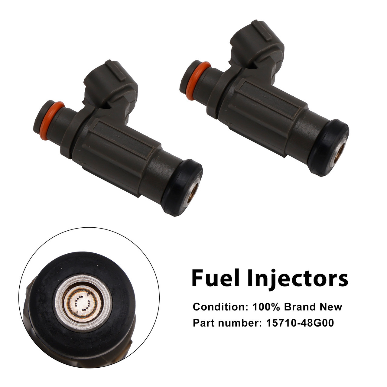 2006-2019 Suzuki Boulevard M109R C109R M90 GSX-R600 2PCS Fuel Injectors 15710-48G00 Generic