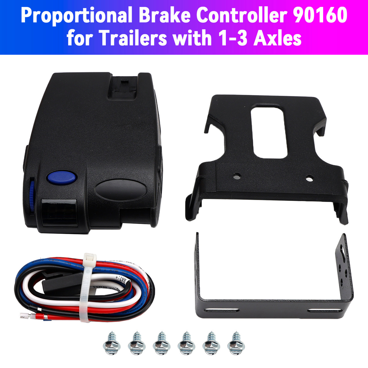 Proportional Brake Controller 90160 for Trailers with 1-3 Axles