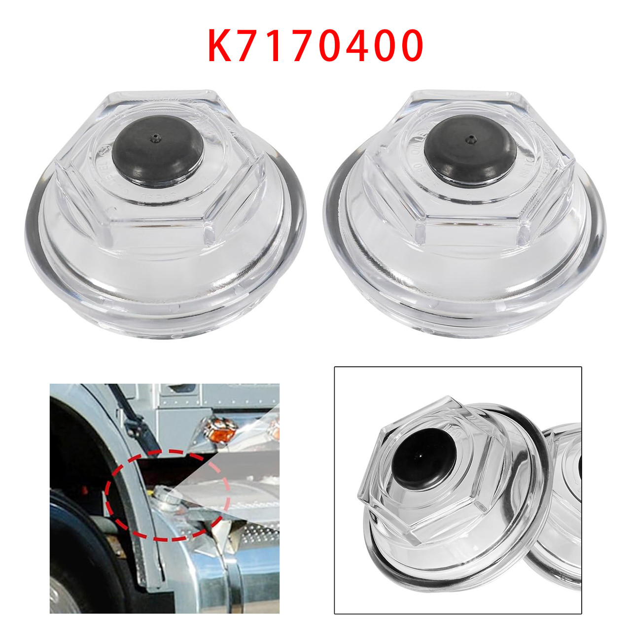 2PCS Oil Bath Dust Caps K71-704-00 For Dexter 9k 10K 8-415 430  3.5" Threads Trailer Axle Plastic Cover 21-88 Oil Caps