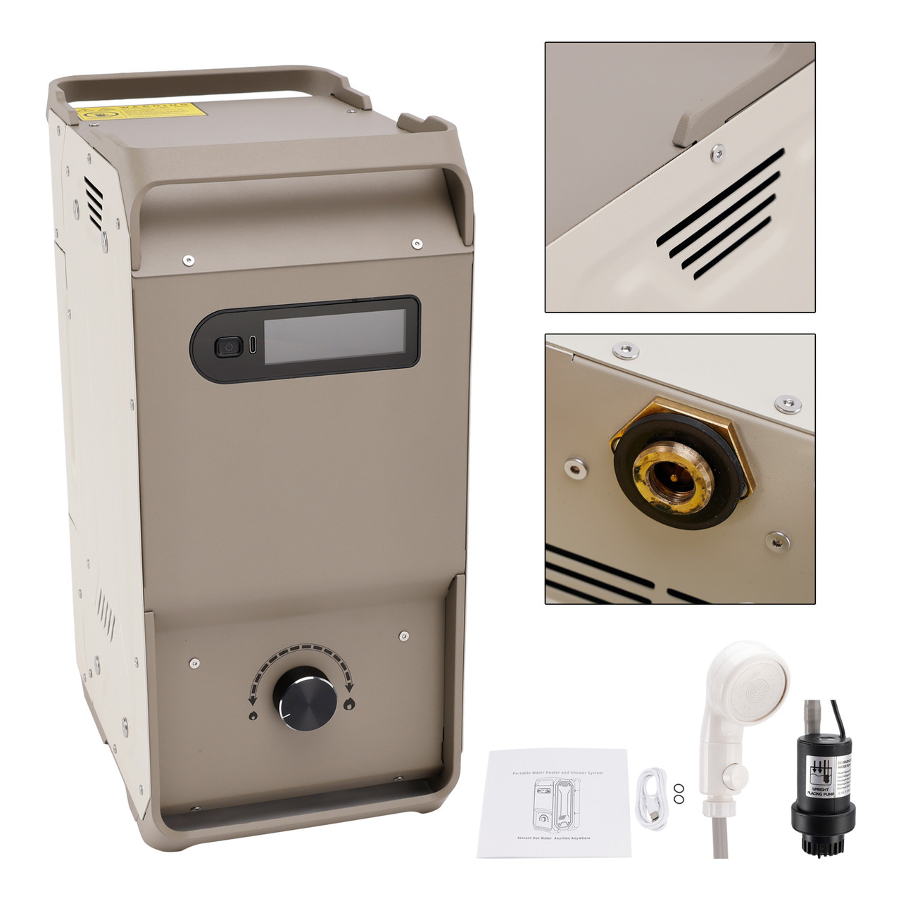 Portable Water Heater For RV Camping 7800mAh 3.3h Rechargeable Battery Outdoor Camping Cleaning