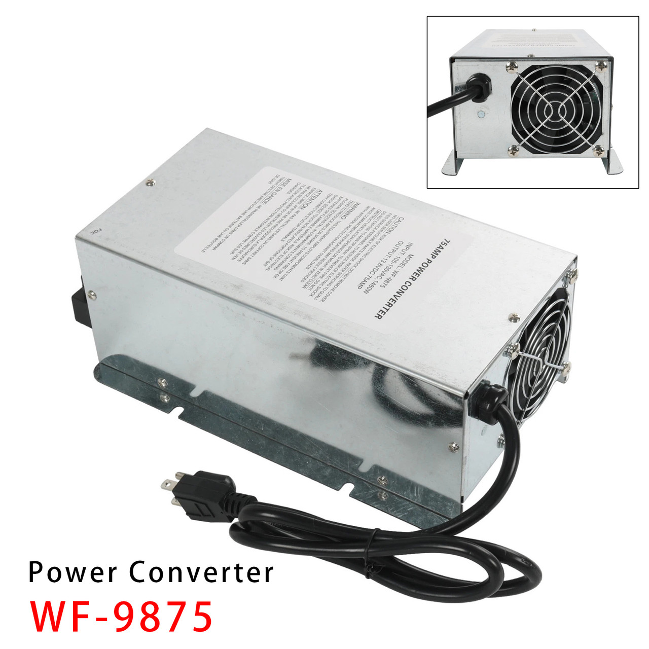 WF-9875 Converter Charger 75 Amp DC Output Deck-Mounted Converter Charger