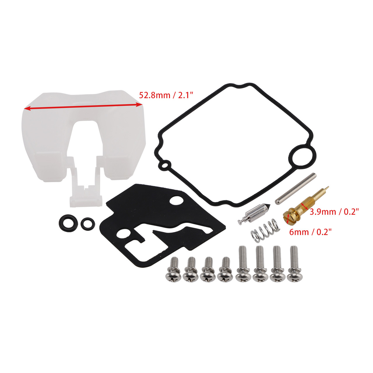 Tohatsu 8hp MFS8 9.8hp MFS9.8 Carburetor Carb Rebuild Kit 3V1-87122-0 Generic