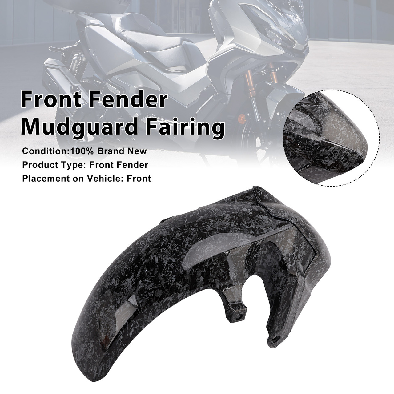 2022-2025 Honda ADV350 Front Fender Mudguard Fairing Generic