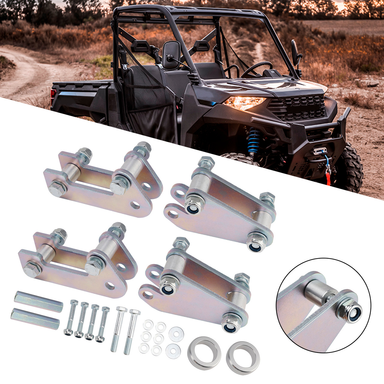 2018-2025 Polaris Ranger XP 1000 Crew Front & Rear Lift Kit 3" Generic