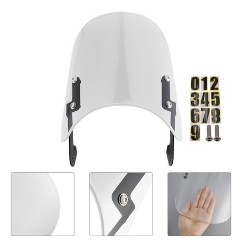 2024-2025 YAMAHA XSR 125 Windshield WindScreen CLear Generic