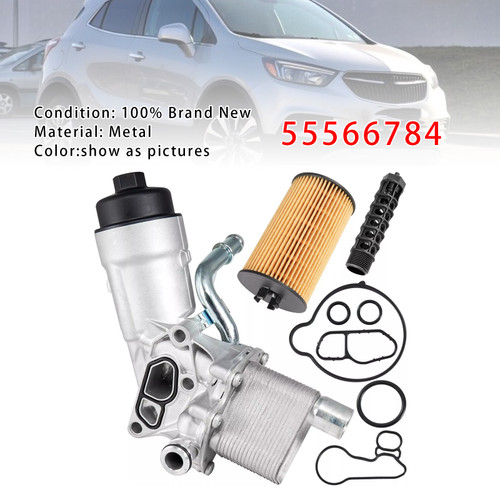 2015-2019 Chevrolet Cruze Sonic Trax 1.4L L4 Oil Filter Housing Oil Cooler 55566784 Generic