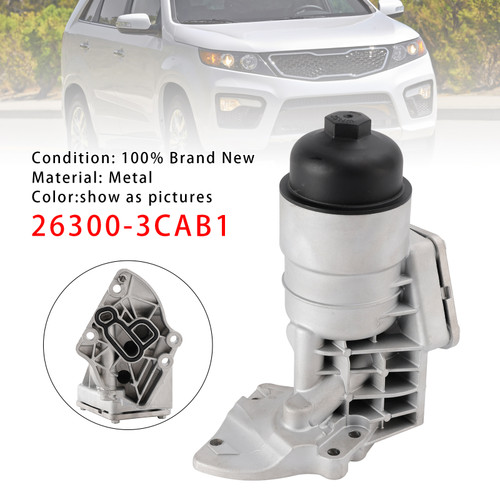 2012-2019 HYUNDAI Azera Santa Fe Aluminum Engine Oil Filter Housing 26300-3CAB1 Generic
