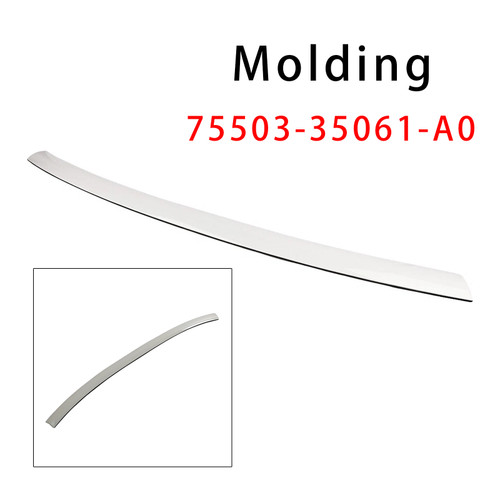 2007-2014 Toyota FJ Cruiser 4.0L White Front Windshield Upper Reveal Molding 75503-35061-A0 Generic