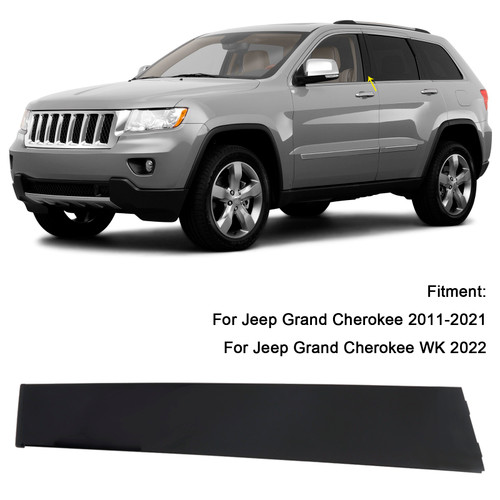 2011-2022 Jeep Grand Cherokee/ WK Left Front Door Pillar Window Trim Applique B 57010445 Generic