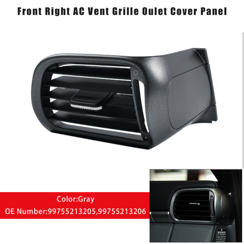 2004-2012 Porsche Carrea Targa GT2 GT3 997 Front Right AC Vent Grille Oulet Cover Panel Gray 99755213206 Generic