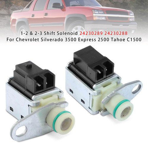 Chevrolet Silverado 3500 Express 2500 Tahoe C1500 1-2 & 2-3 Shift Solenoid 24230289 24230288 Generic