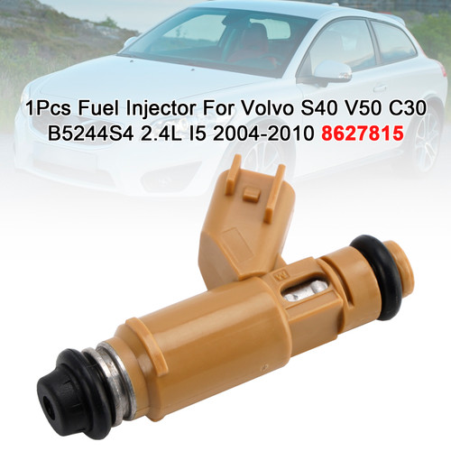 2004-2010 Volvo C30 S40 V50 2.4L I5 1Pcs Fuel Injector 195500-4510 Generic