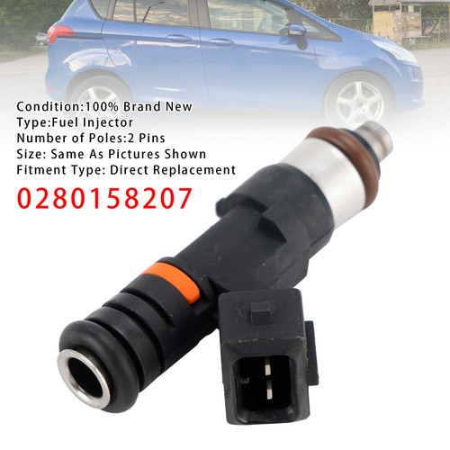 2008-2023 Ford Fiesta VI Focus III 1Pcs Fuel Injector 0280158207 Generic