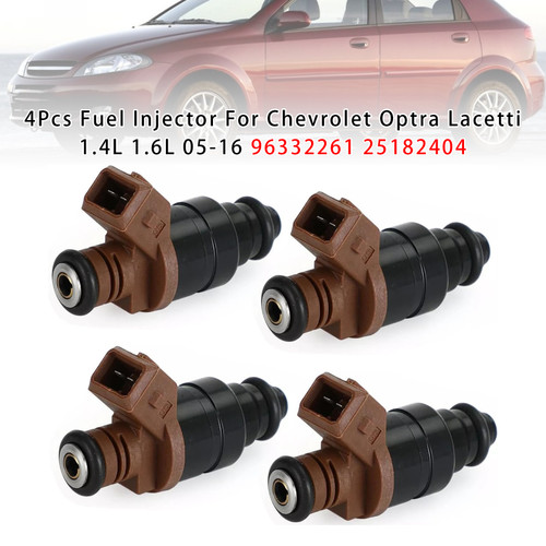 2005-2006 Daewoo Lacetti Gasolina 1.4L 4Pcs Fuel Injector 96332261 25182404 Generic