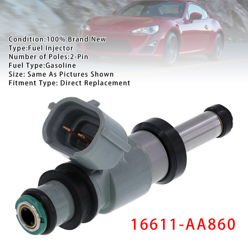2013-2016 Scion FR-S H4 2.0L 1Pcs Fuel Injector 16611-AA860 Generic