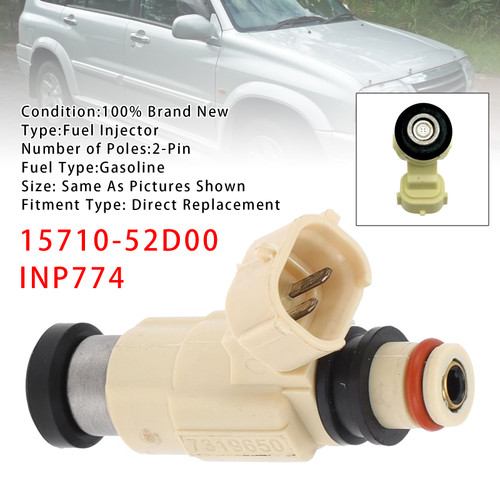 2001 Suzuki Grand Vitara 2.7L 1Pcs Fuel Injector 15710-52D00 INP774 Generic