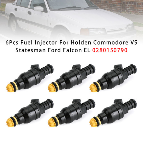 1988-1995 Ford Fairlane 6Pcs Fuel Injector 0280150790 Generic