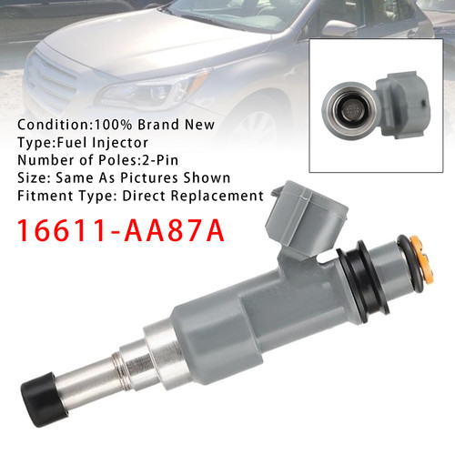 2015-2017 Subaru Legacy 2.5L H4 1Pcs Fuel Injector 16611-AA87A Generic