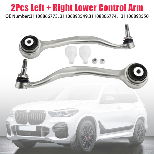 2019-2024 BMW X5 G05 X6 G06 X7 G07 2Pcs Left + Right Lower Control Arm 31108866773 Generic
