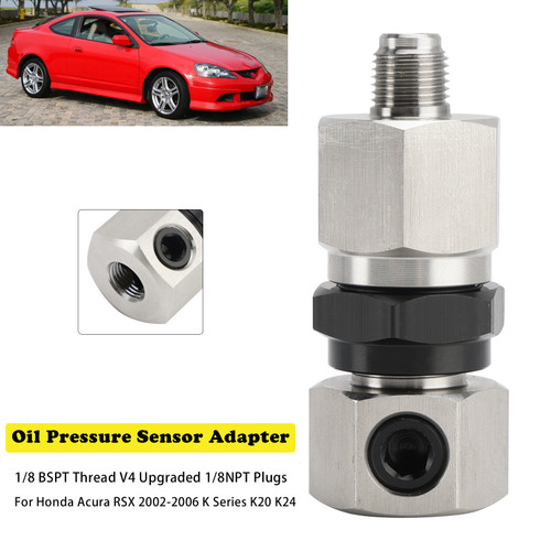 2002-2006 Honda Acura RSX K Series K20 K24 Oil Pressure Sensor Adapter Generic