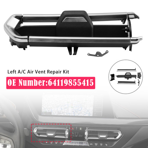2019-2022 BMW 1 2 3 4 Series Left A/C Air Vent Repair Kit 64119855415 Generic
