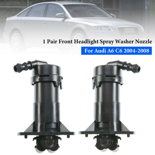 2004-2008 Audi A6 C6 1 Pair Front Headlight Spray Washer Nozzle 4F0955101,4F0955102 Generic