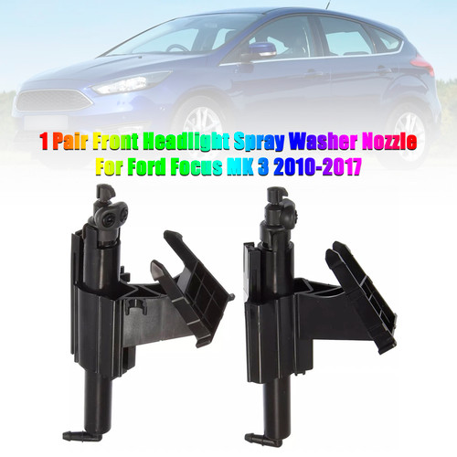2010-2017 Ford Focus MK 3 1 Pair Front Headlight Spray Washer Nozzle BM5113L014AC BM5113L015AC Generic