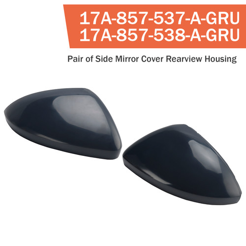 2019-2025 VW Jetta S/ SE/ SEL Pair of Side Mirror Cover Rearview Housing 17A-857-537-A-GRU Generic