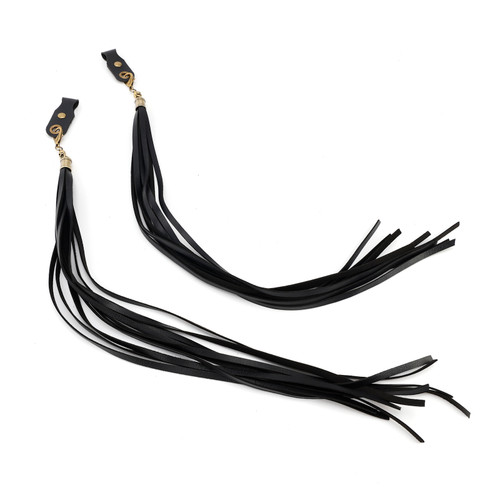 Handlebar Tassel Brake Lever Grip Decoration Black For Dyna Road Glide Road King