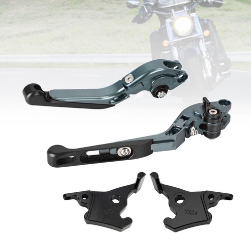 2023-2025 YAMAHA XMAX 300 Adjustable Folding Extendable Racing Brake & Clutch Levers Black Generic