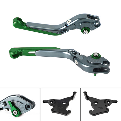 2023-2025 YAMAHA XMAX 300 Adjustable Folding Extendable Racing Brake & Clutch Levers Green Generic