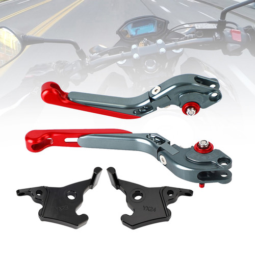 2023-2025 YAMAHA XMAX 300 Adjustable Folding Extendable Racing Brake & Clutch Levers Red Generic