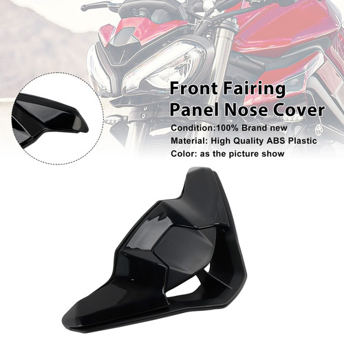 2023-2025 Triumph Street Triple 765 R/RS Front Fairing Panel Nose Cover Black Generic