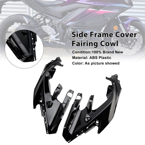 2025-2026 Yamaha YZF-R3 YZF-R25 Side Frame Cover Fairing Cowl Black Generic