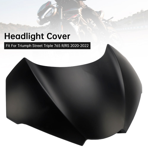 2020-2022 Triumph Street Triple 765 R/RS Headlight Cover Matte Black Generic