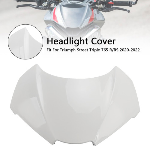 2020-2022 Triumph Street Triple 765 R/RS Headlight Cover White Generic