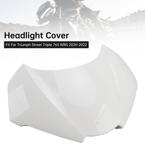 2020-2022 Triumph Street Triple 765 R/RS Headlight Cover White Generic