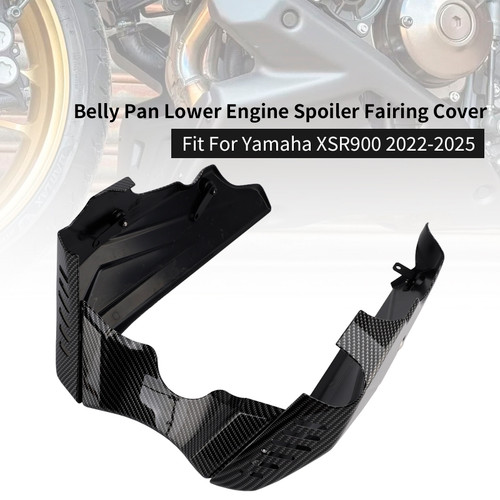 2022-2025 Yamaha XSR900 Belly Pan Lower Engine Spoiler Fairing Cover Carbon Generic